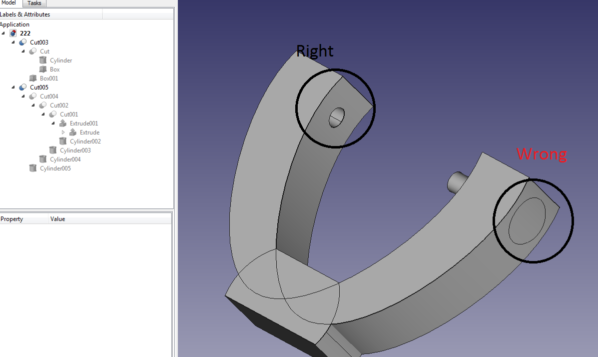 Yet another noob - Problems cuttings with two shapes! - FreeCAD Forum